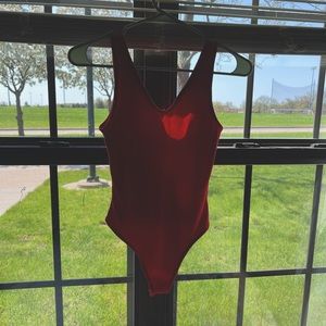 Red American Eagle body suit